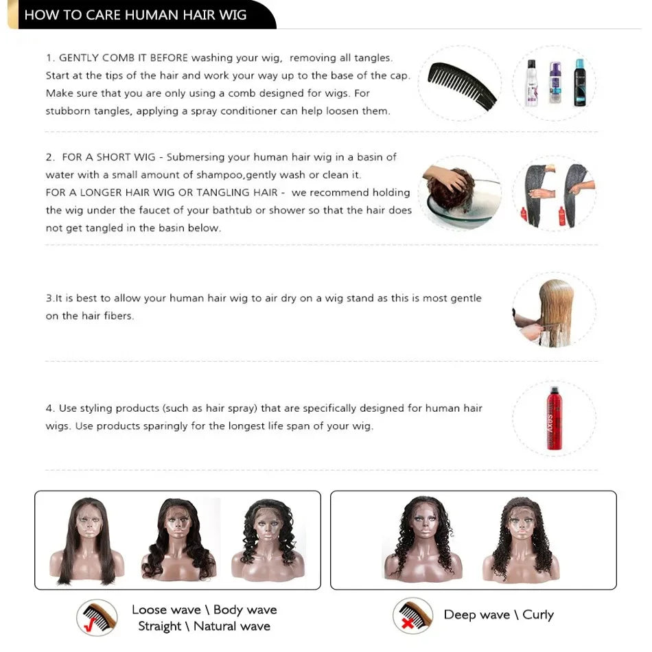 Ombre Highlight Bone Straight - HD Lace Front Human Hair Wig