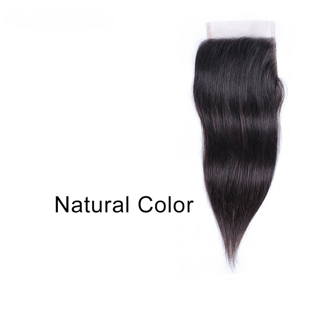 Straight Remy  Human Hair Transparent Lace & Closure - Various Options Available