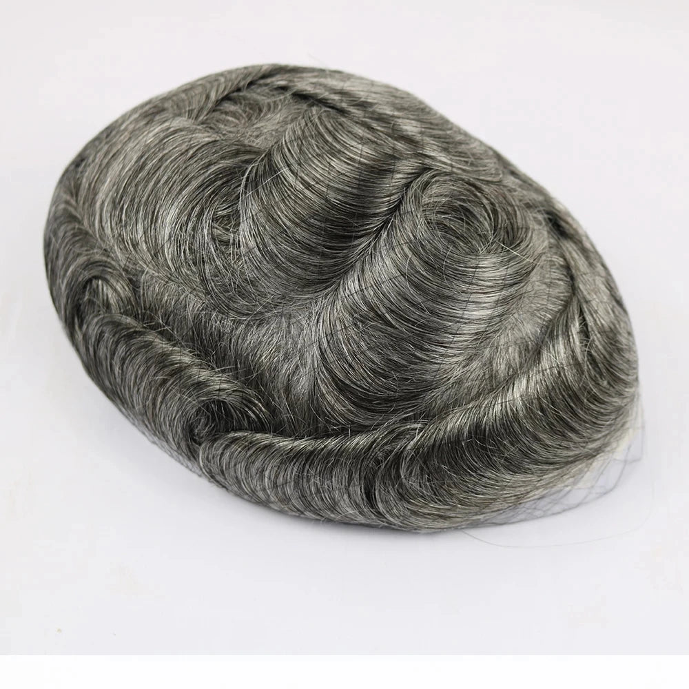 Thin 0.03mm Skin Natural Hairline Vlooped 100% Human Hair Replacement System (Toupee) Various Colors Available