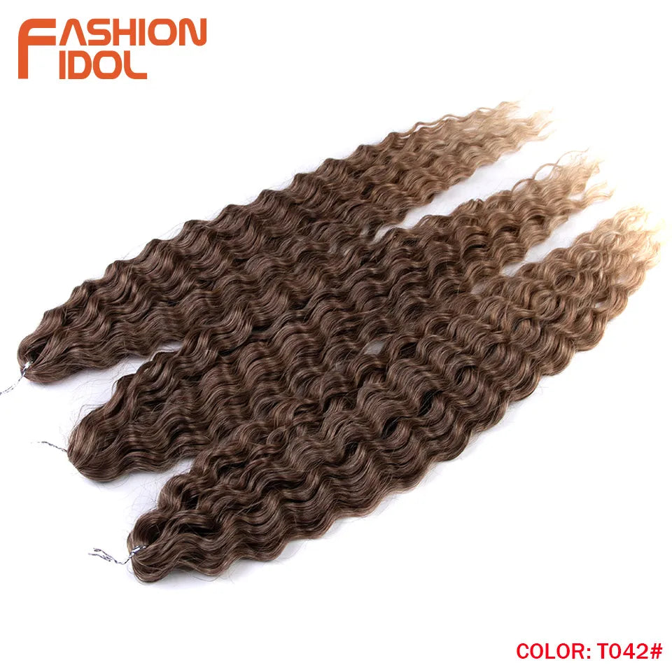 Water Wave Synthetic Crochet Hair 24 Inch - Various Colors Available