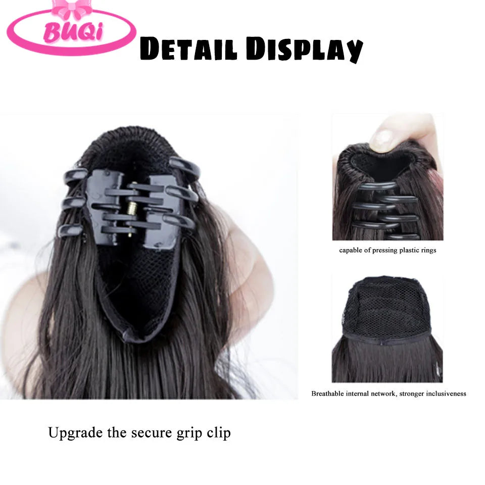 Body Wave Claw Clip On Synthetic Ponytails - Various Options Available