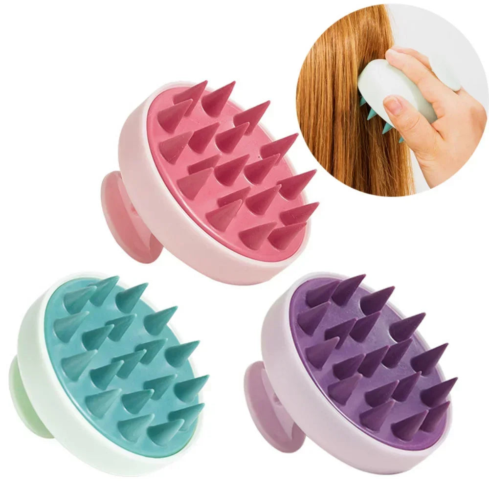 1pc Silicone Shampoo Brush Head Scalp Massage