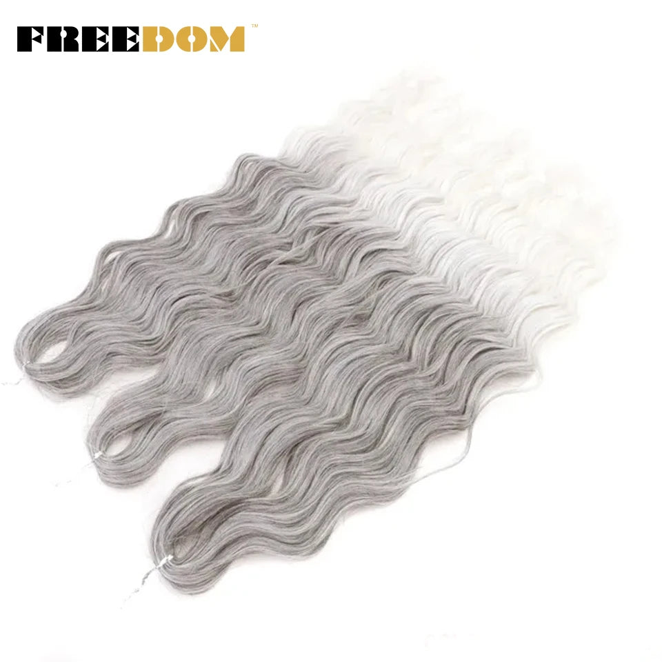 Synthetic Loose Deep Wave Crochet Hair - Various Colors Available