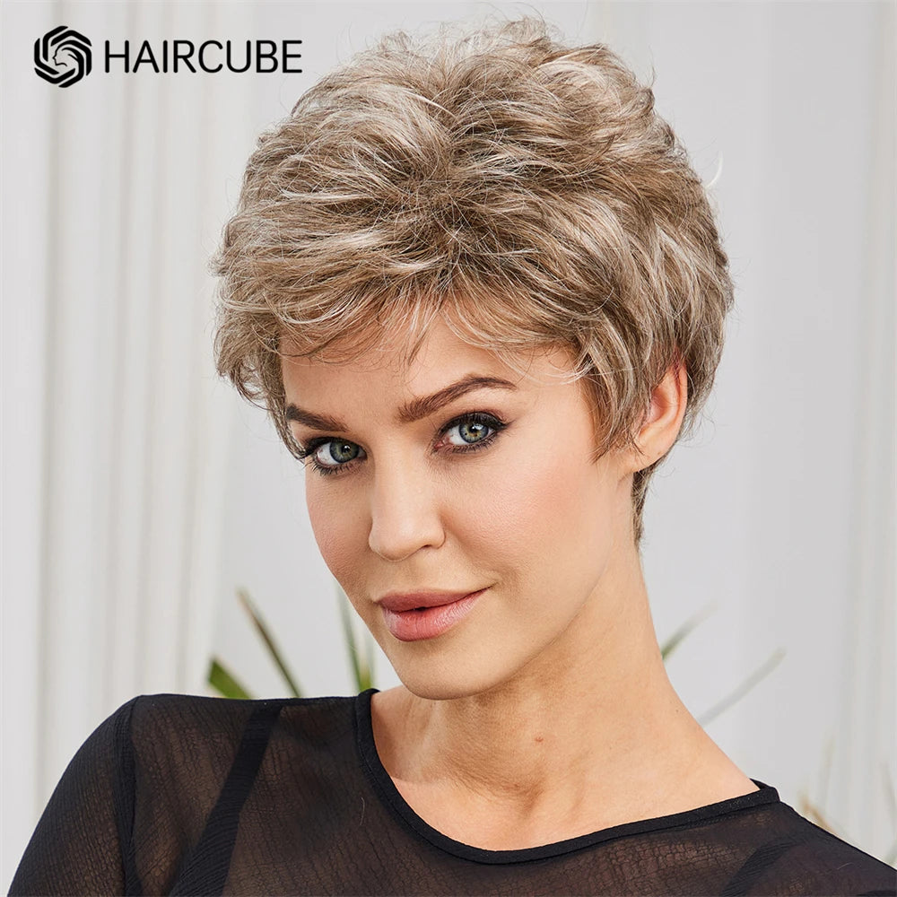 Short Pixie Cut Wigs - Kanekalon Synthetic Hair