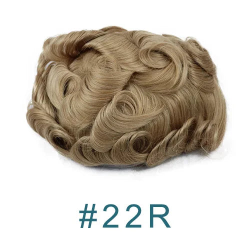 Thin 0.03mm Skin Natural Hairline 100% Human Hair Replacement System (Toupee) - Various Colors Available