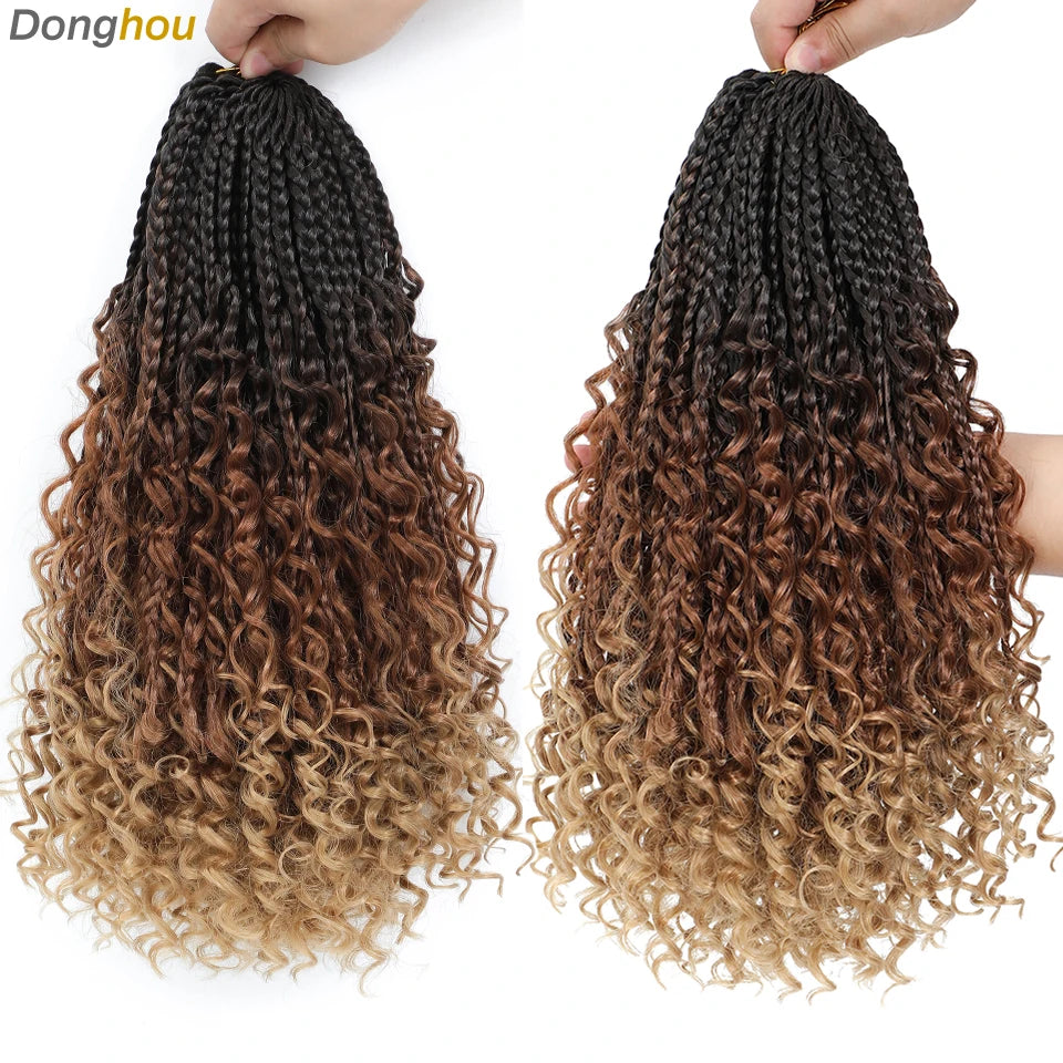 Boho Box Braids Synthetic Crochet Hair