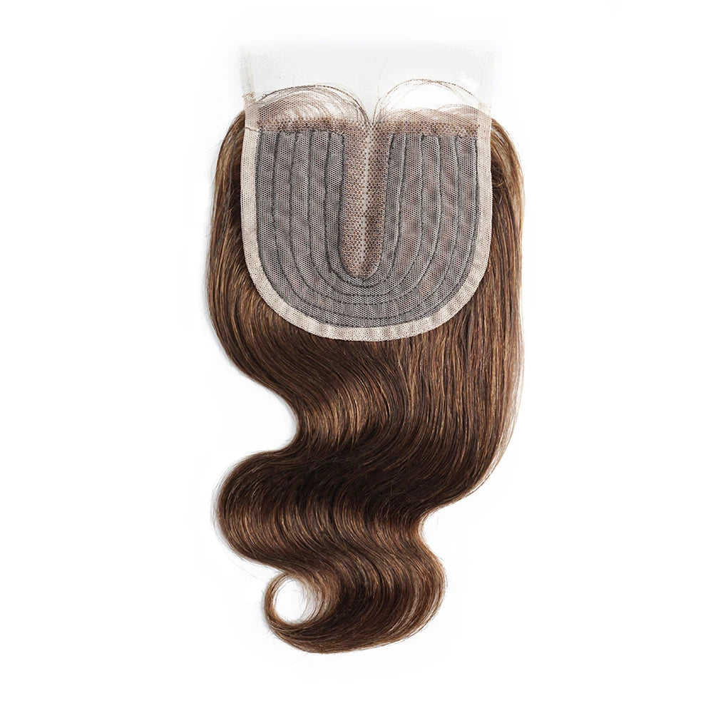 1PC Lace Closure Middle Part Body Wave Human Hair