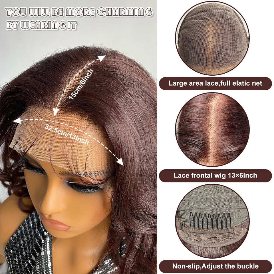 Curly Pre-Plucked Baby Hair Synthetic Lace Front Wigs - Various Colors Available