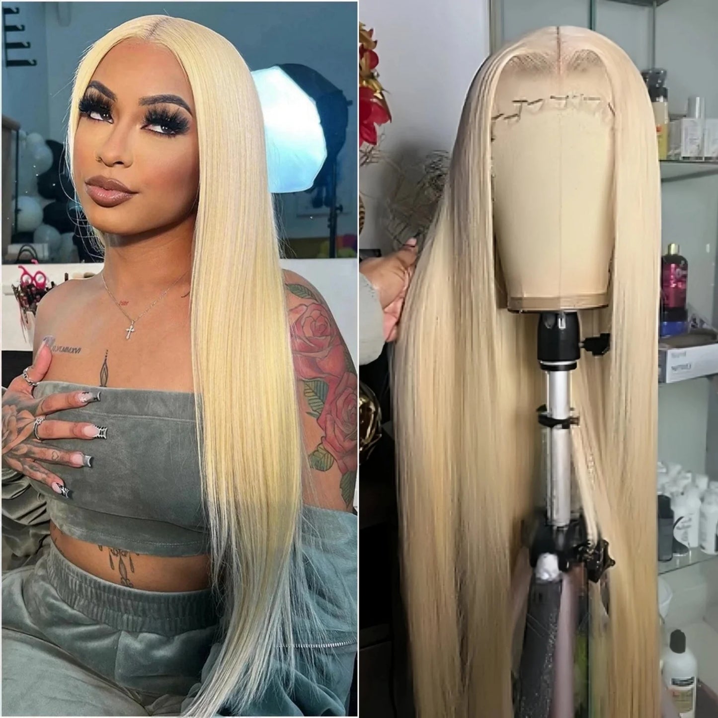 Synthetic Long Straight Lace Front Wigs - Various Colors Available