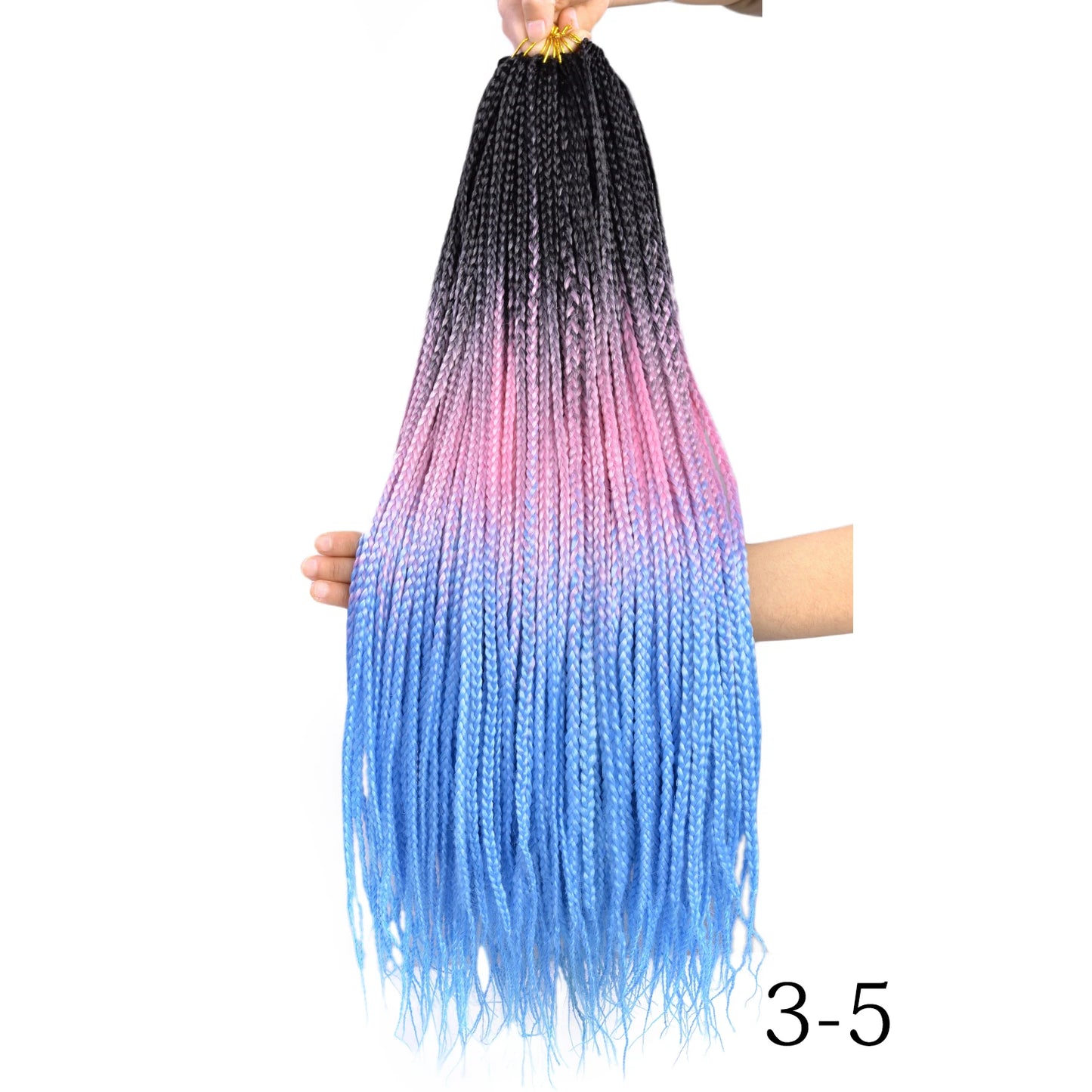 Synthetic Long Pre-Looped Box Braids Crochet Hair