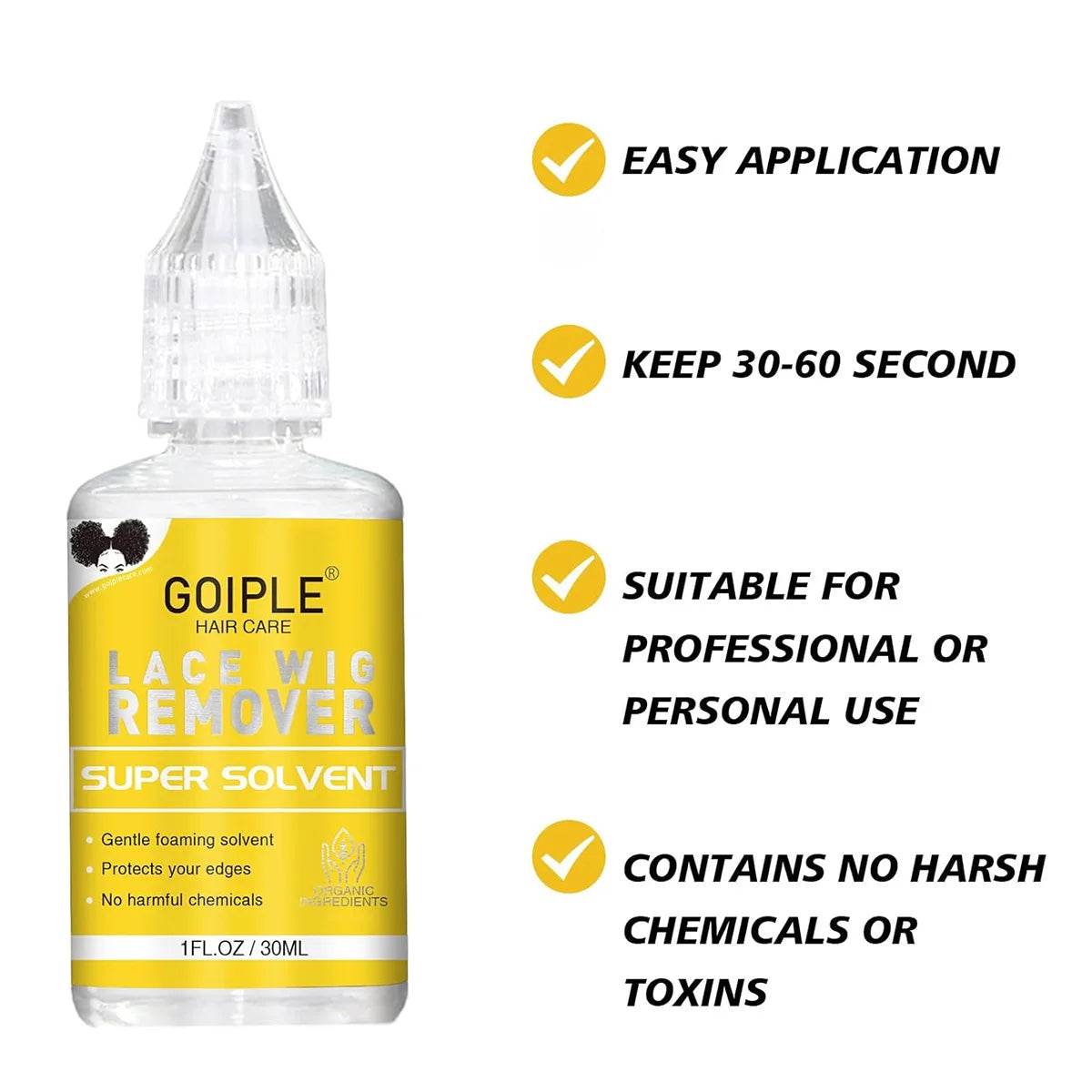 GOIPLE 12pcs Wig Installation Kit Set -  Waterproof Adhesive Wig Glue and Remover, Melting Holding Spray for Lace Front Styling