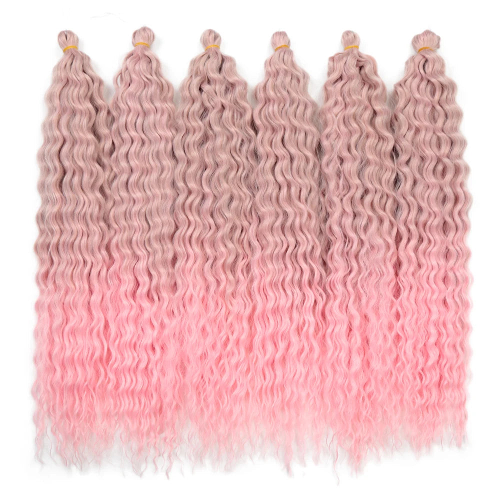 Water Wave Synthetic Crochet Hair - Various Colors Available