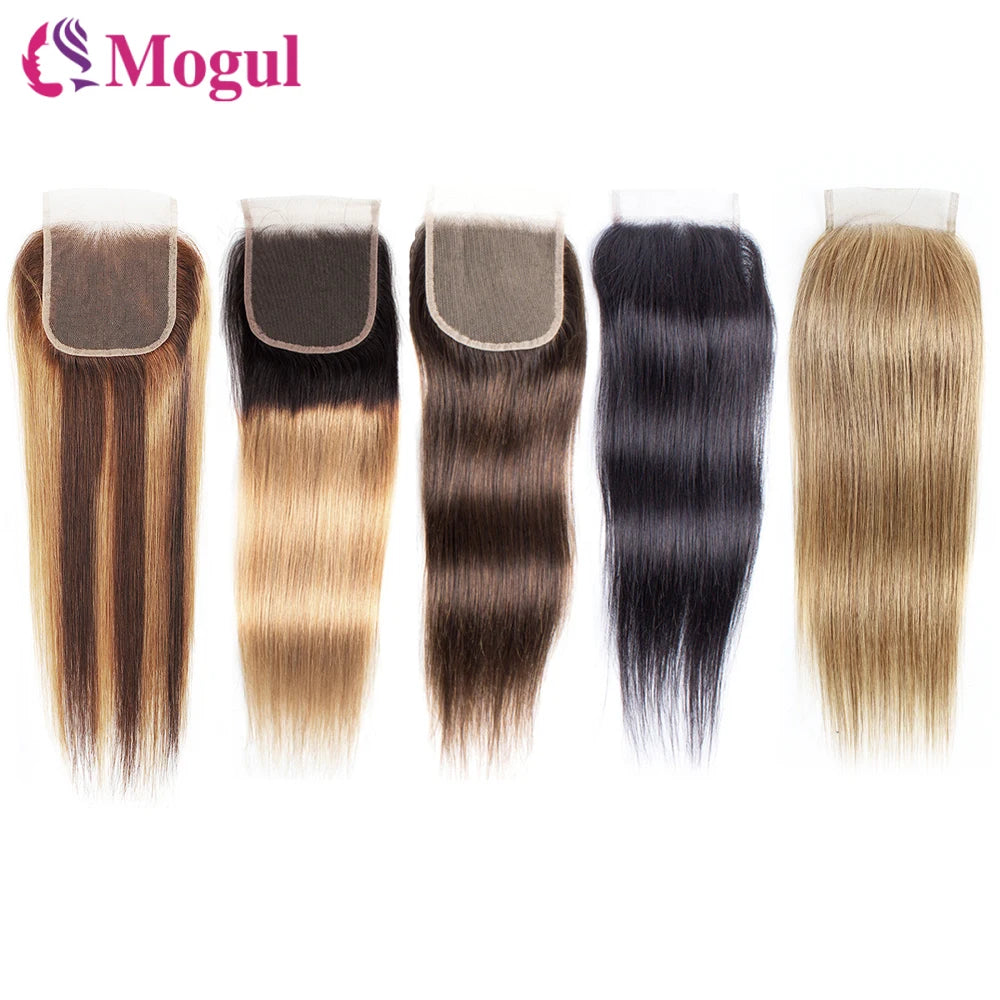 Straight Remy  Human Hair Transparent Lace & Closure - Various Options Available