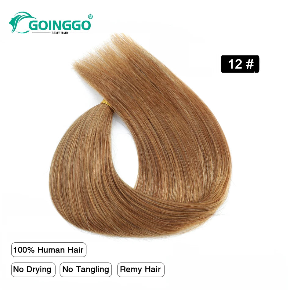 Straight V Part Human Hair Wig - Various Colors Available