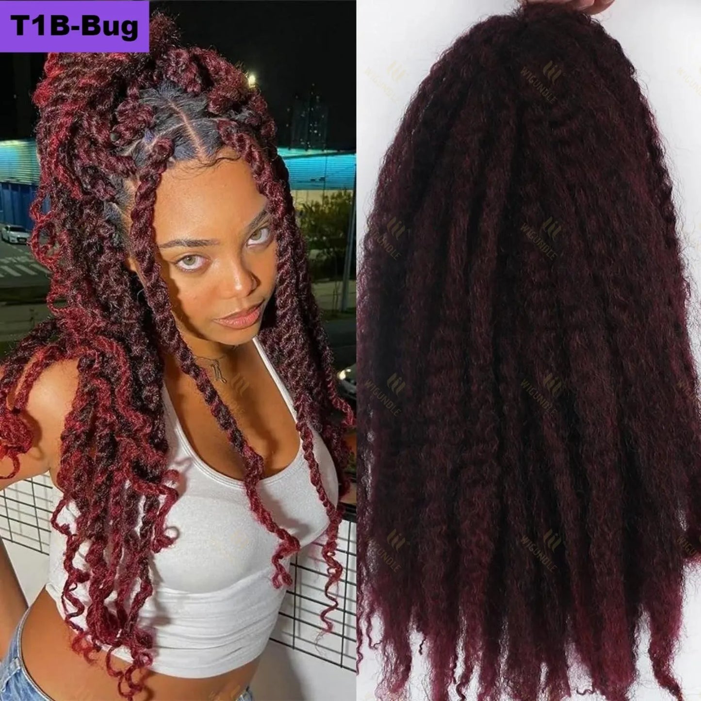 Marley Twists Synthetic Braiding/Crochet Hair - Various Colors Available