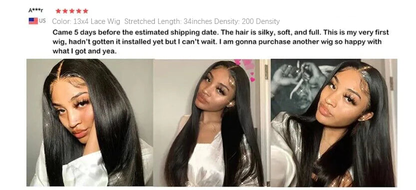 Brazilian Bone Straight - Transparent HD Lace Frontal Human Hair Wig