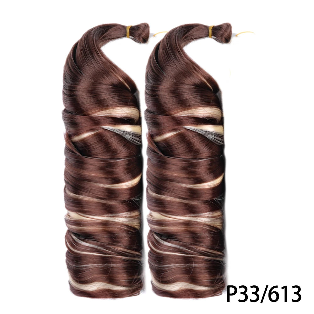 Loose French Spiral Curl Synthetic Pre-Stretched Braiding Hair
