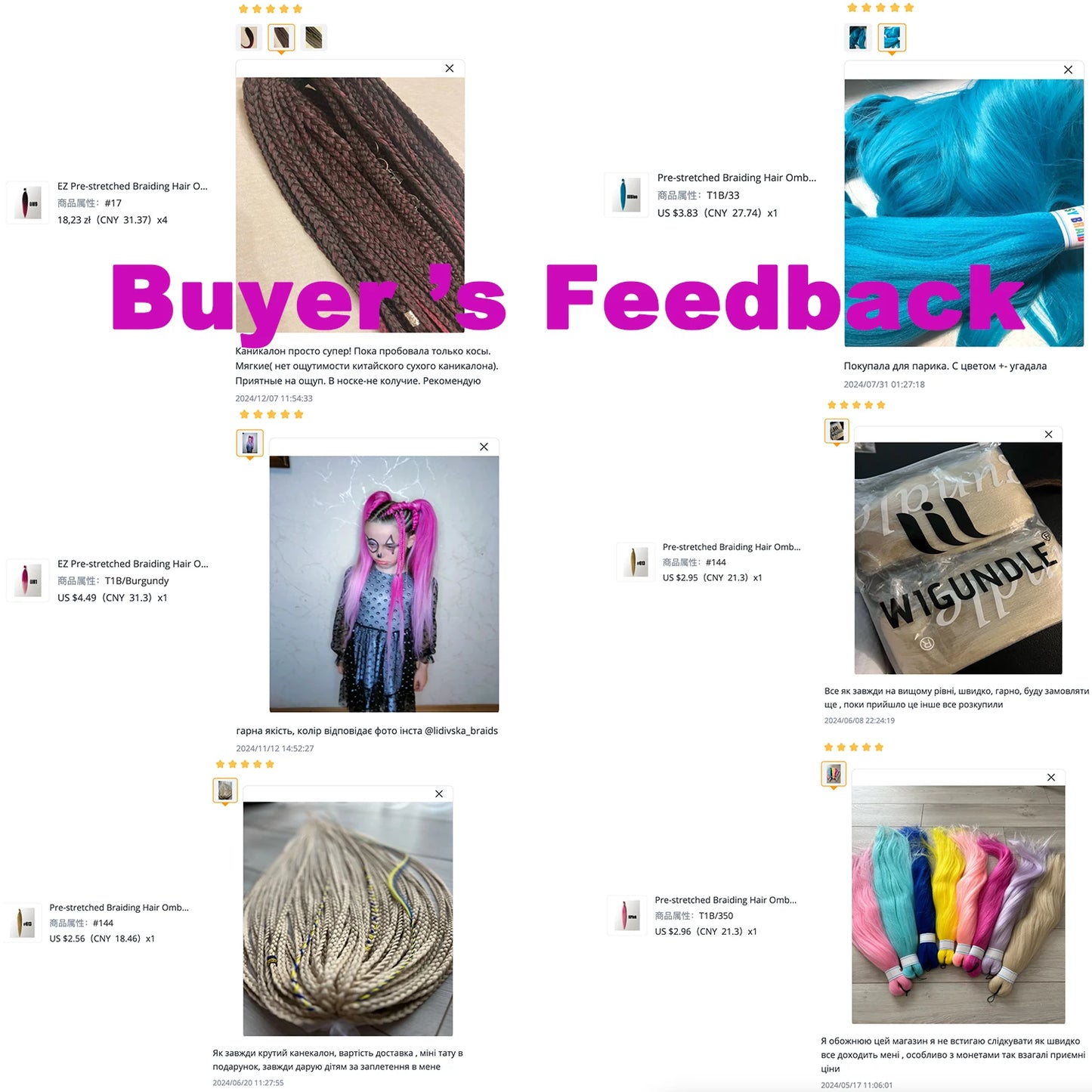 EZ Pre-Stretched Synthetic Braiding Hair