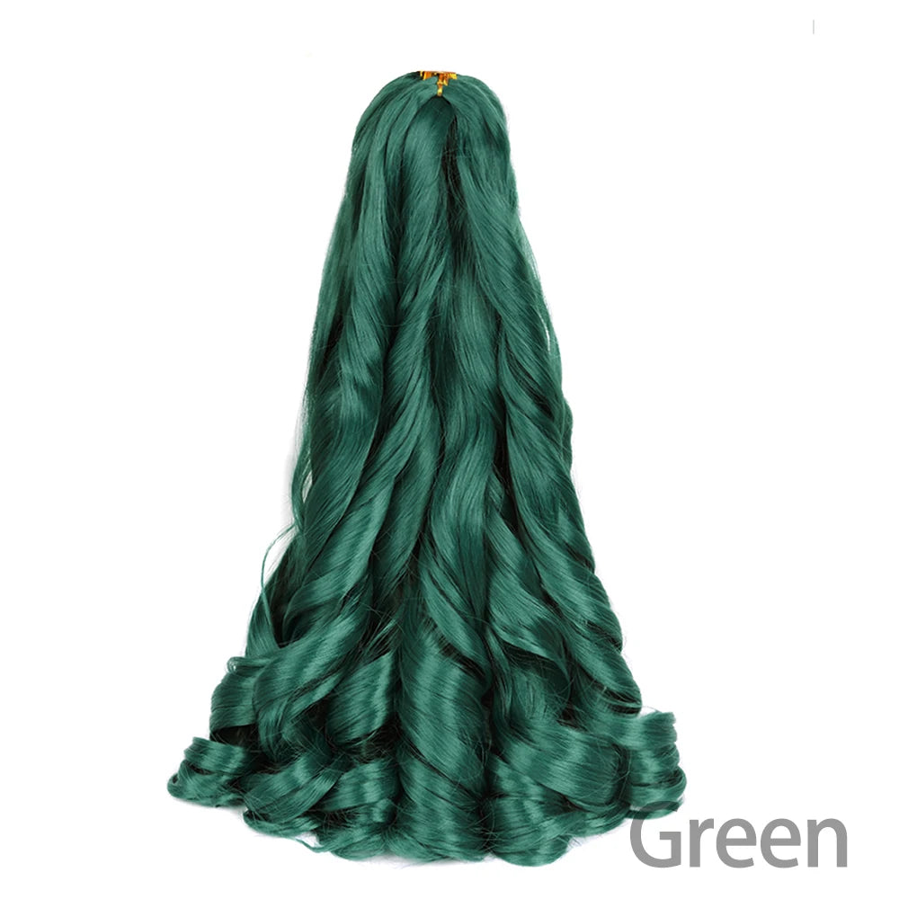 Loose French Spiral Curl Synthetic Pre-Stretched Braiding Hair