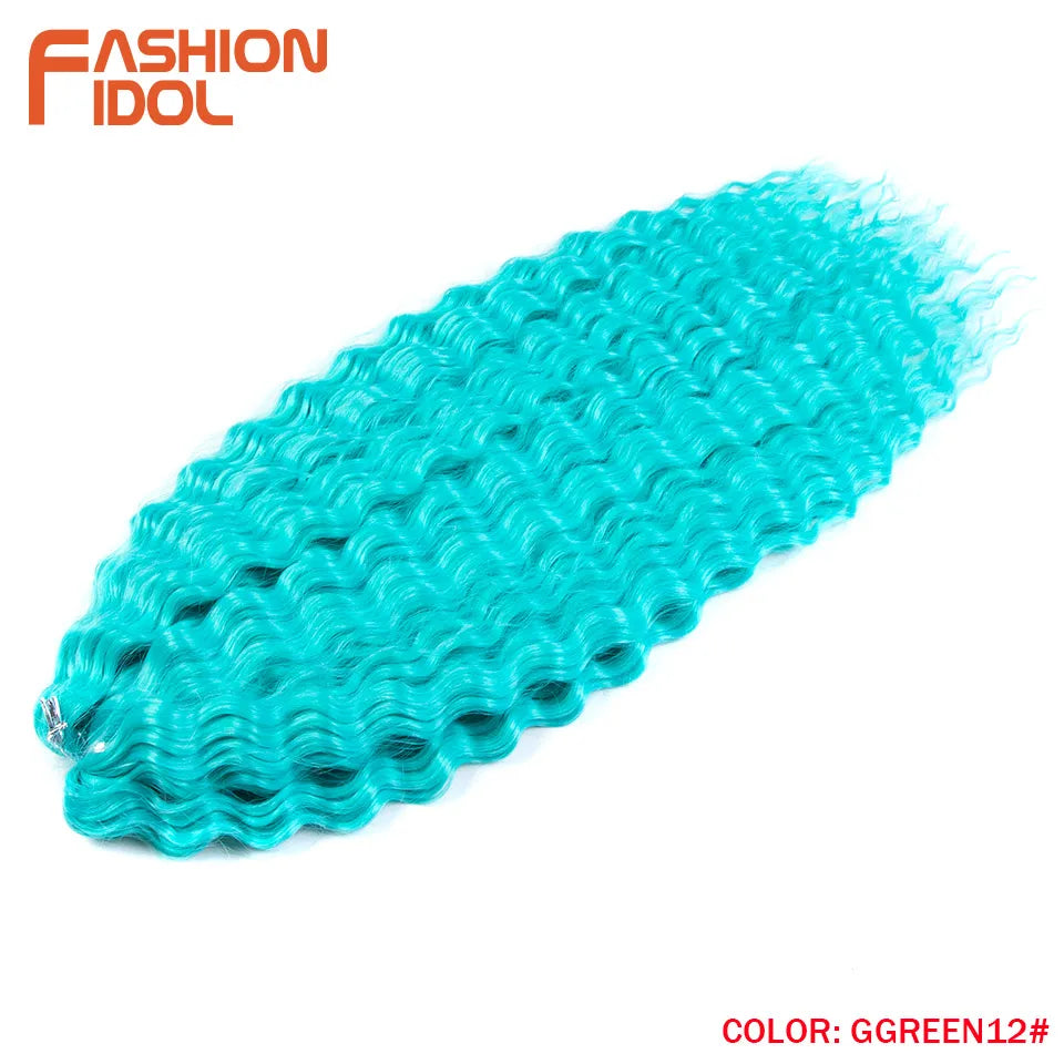 Water Wave Synthetic Crochet Hair 24 Inch - Various Colors Available