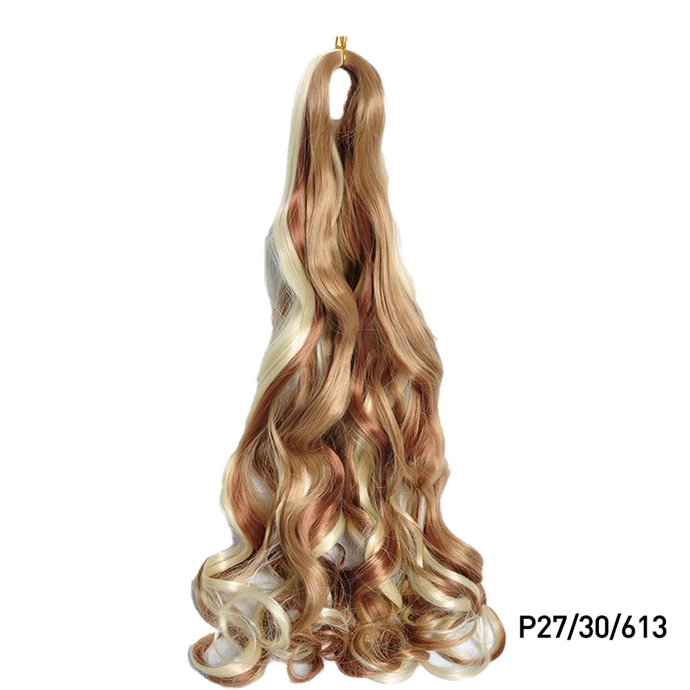 Loose French Spiral Curl Synthetic Pre-Stretched Braiding Hair