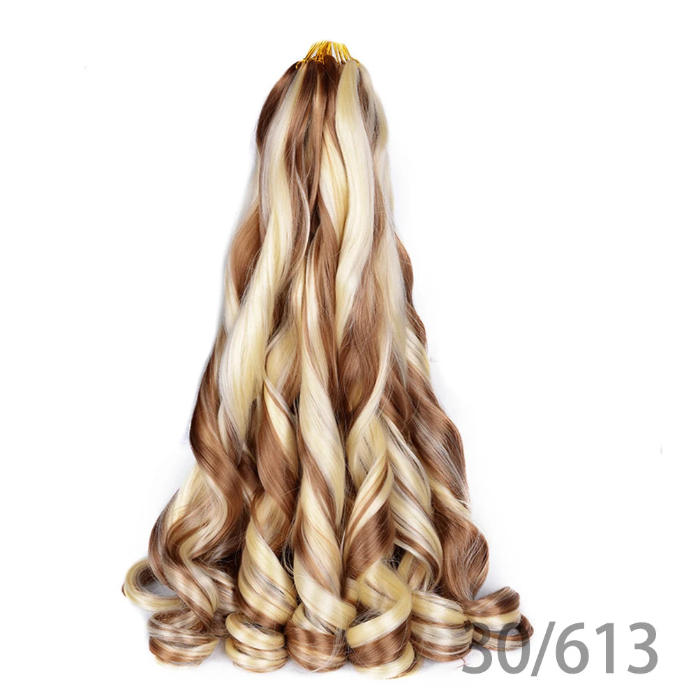 Loose French Spiral Curl Synthetic Pre-Stretched Braiding Hair