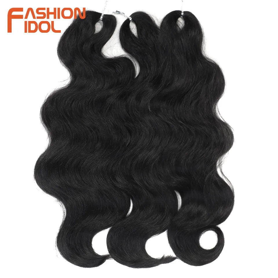 Soft Body Wave Synthetic Braiding Hair - Various Colors Available