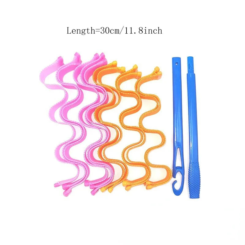 12Pcs Set Magic Hair Curler Heatless Styling Tools