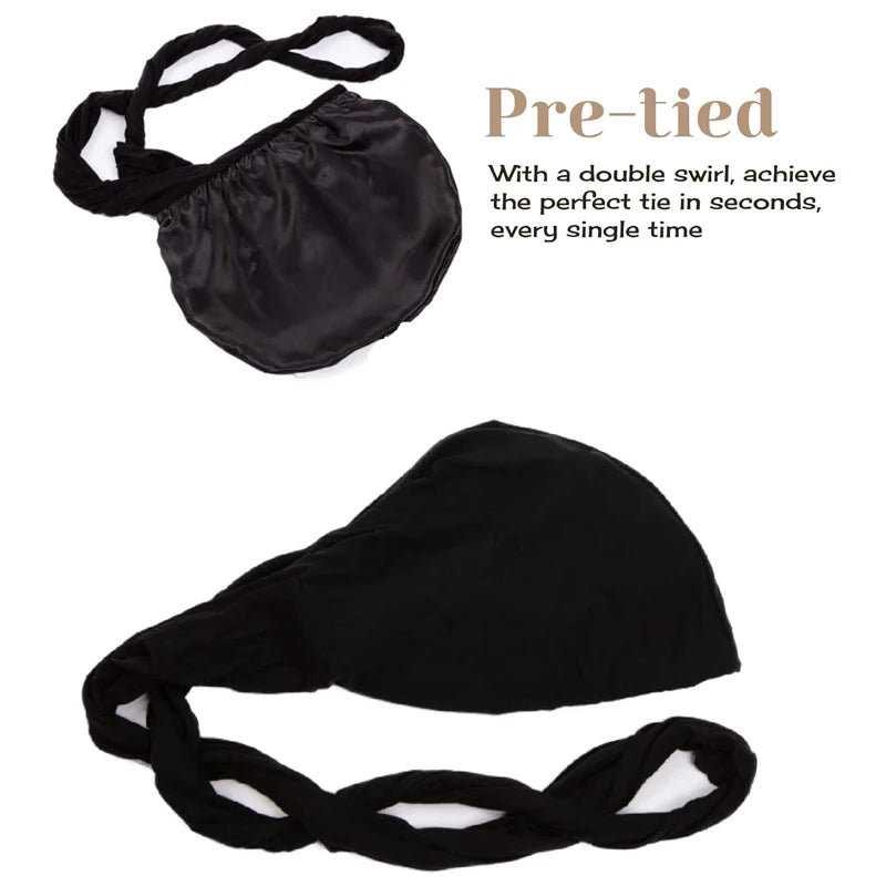 Elastic Men's Turban Hat/Scarf  - Various Colors Available