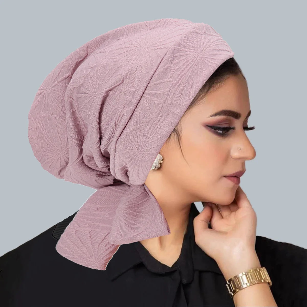 Women's Pleated Turbans in Various Colors