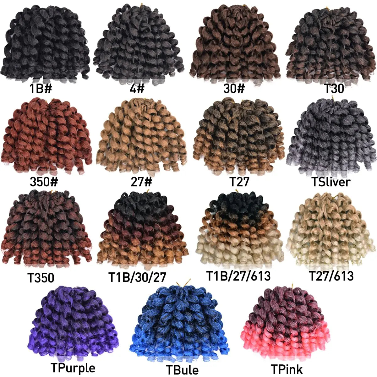 Jumpy Wand Curl Synthetic Crochet Hair