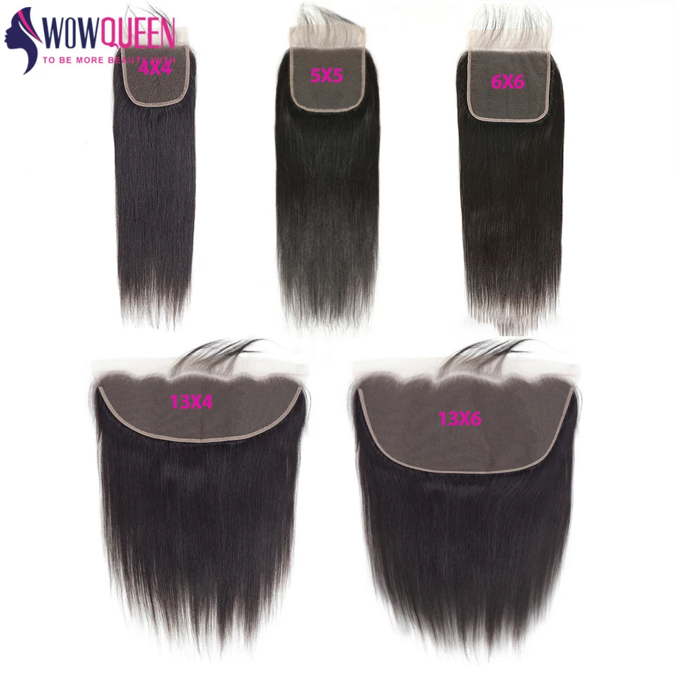 Straight Remy Transparent Lace Closure Frontal -100% Human Hair