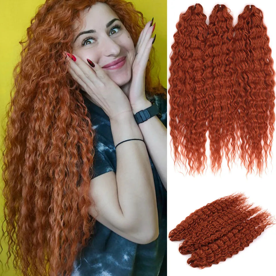 Water Wave Synthetic Crochet Hair - Various Colors Available
