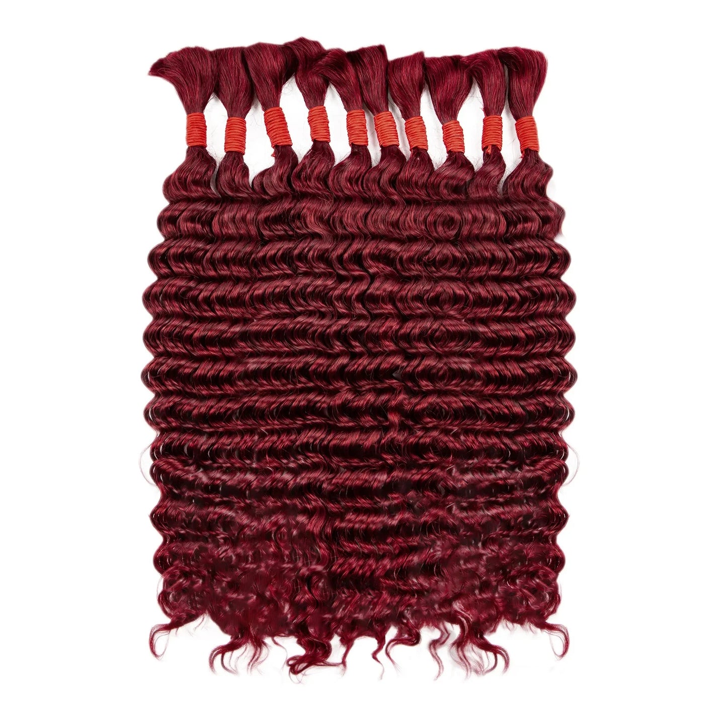 Wet and Wavy Human Hair Bundles for Braiding - Various Colors & Lengths Available