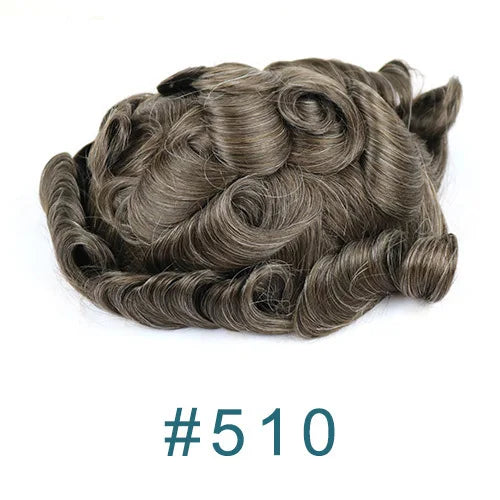 Thin 0.03mm Skin Natural Hairline Vlooped 100% Human Hair Replacement System (Toupee) Various Colors Available