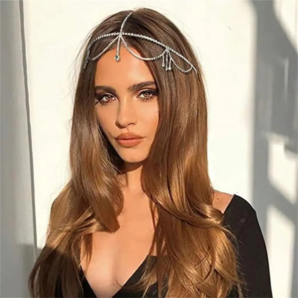 Rhinestone Hair Chain Band