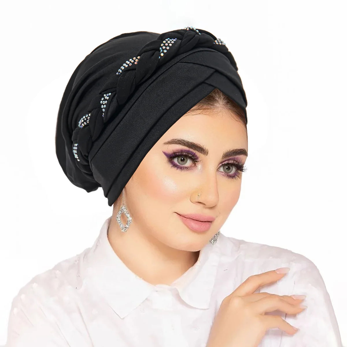 Women's Pleated Turbans in Various Colors