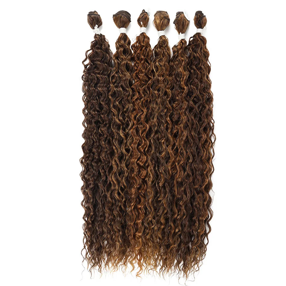 Kinky Curly Bundles Synthetic Hair - Various Colors Available
