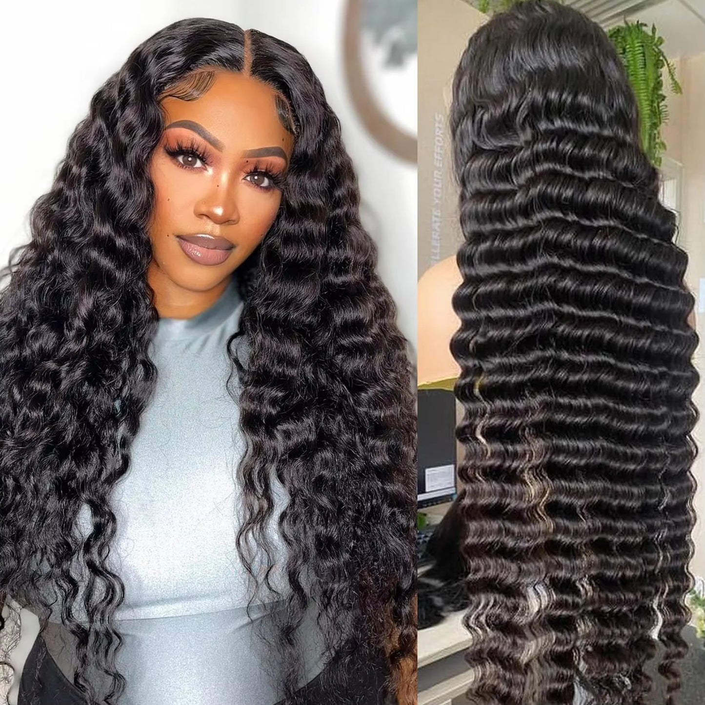 Loose Deep Water Wave - Glueless HD Lace Frontal Ready To Wear Human Hair Wig