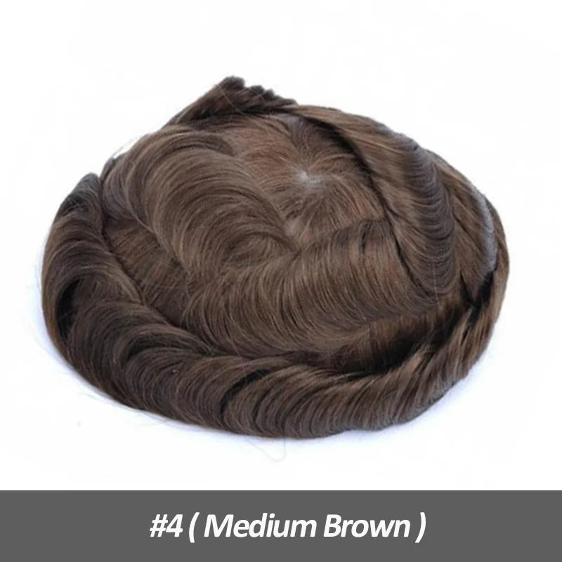Straight Human Hair Replacement (Toupee) Injection Skin, Hair Capillary Prosthesis