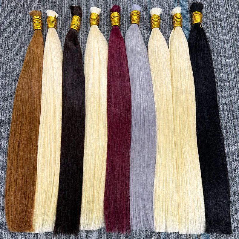 Straight Virgin Unprocessed Braiding Human Hair