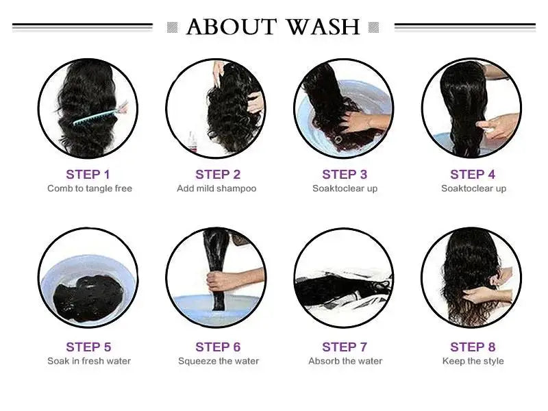 Water Wave Short Synthetic Lace Front Wigs - Various Colors Available