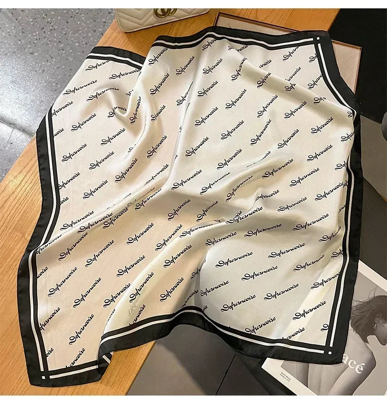 100%Polyester Scarf 70cm Printed Square Scarf