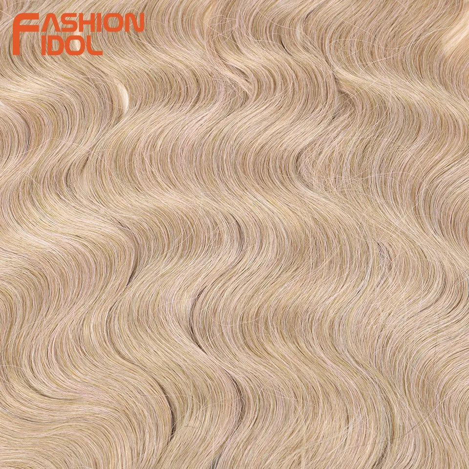 Ombre Body Wave Crochet Hair 24 Inch Long Synthetic Hair - Various Colors Available