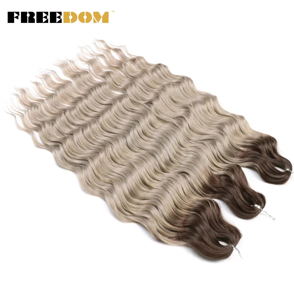 Synthetic Loose Deep Wave Crochet Hair - Various Colors Available