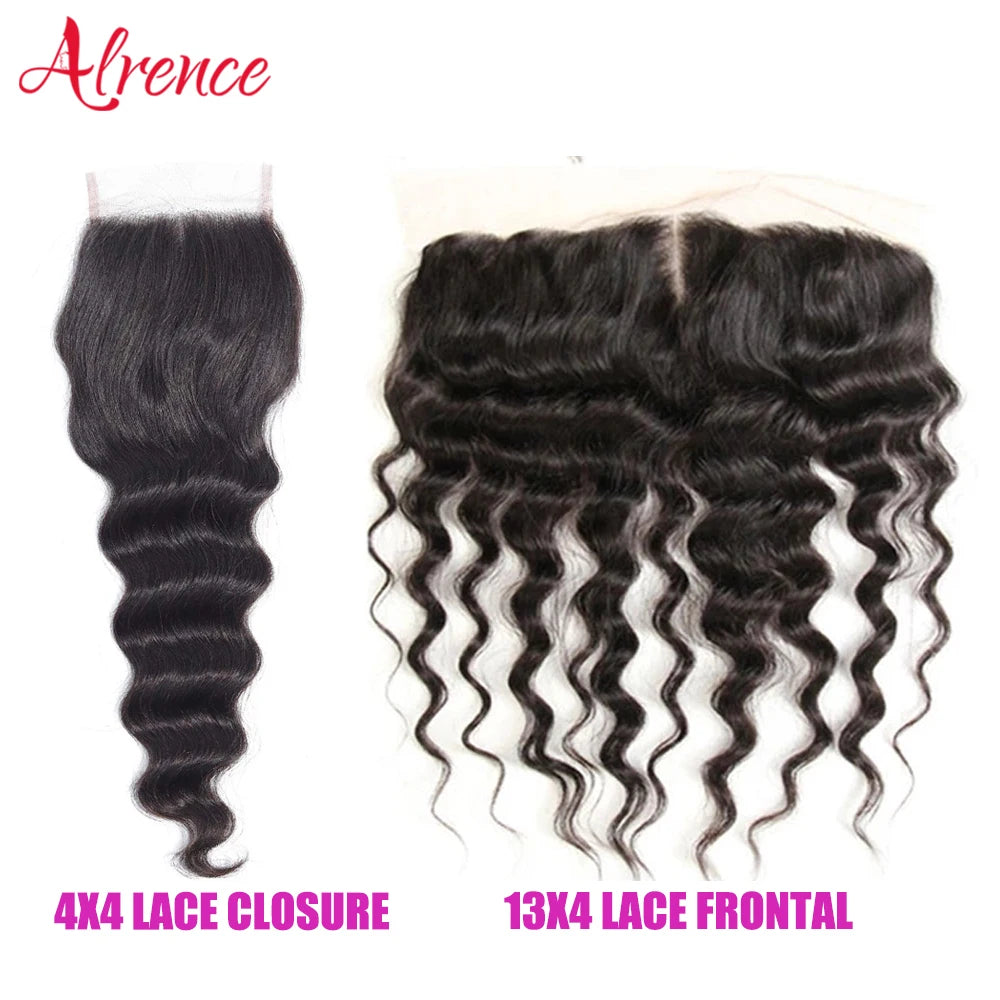 Brazilian Human Hair HD Transparent Lace Frontal or Closures - Various Options Available