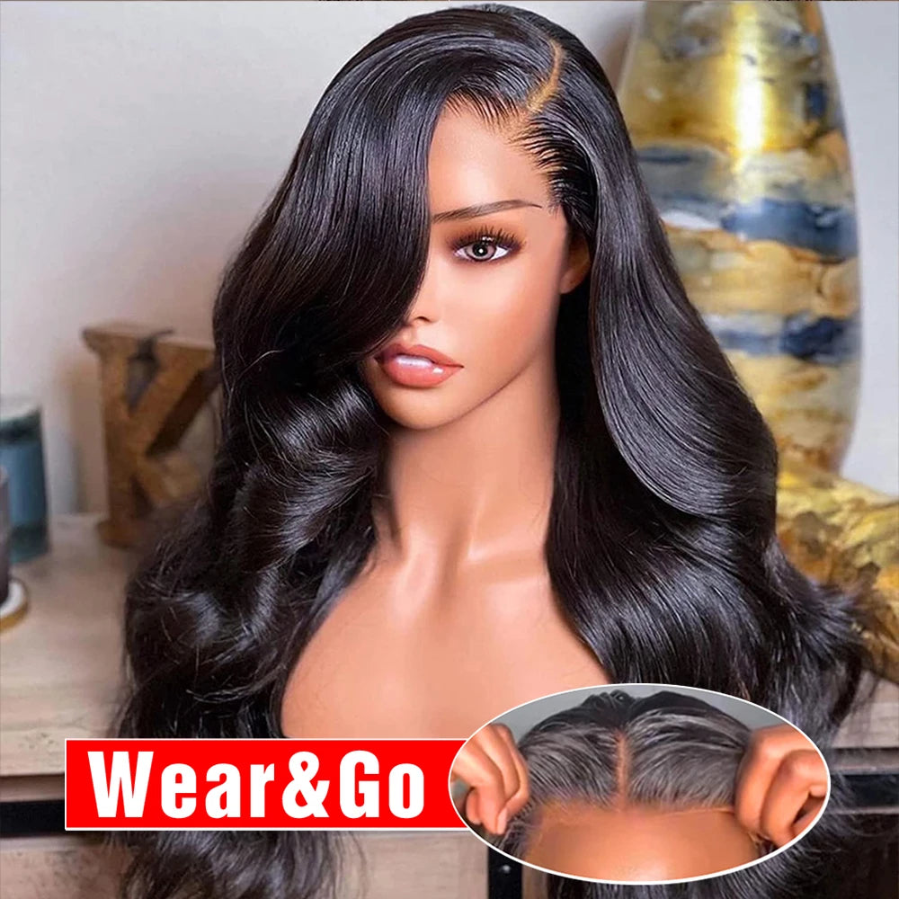 Brazilian Body Wave - Glueless HD Preplucked Lace Frontal Ready to Wear Human Hair Wig