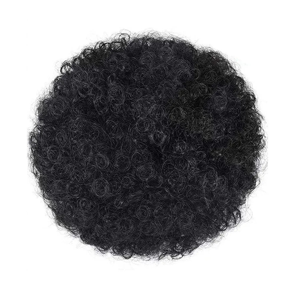 2Pcs Afro Puff Drawstring Ponytail, Synthetic Hair