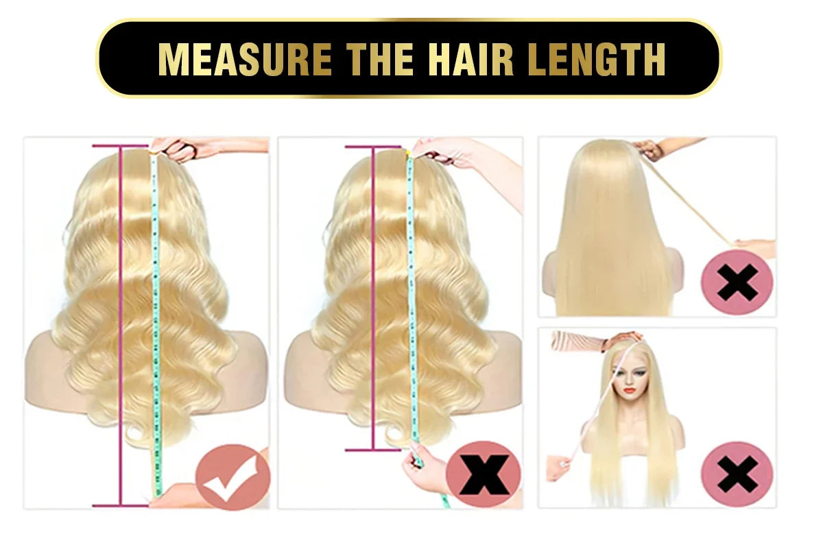 Blonde Bone Straight - HD Transparent Lace Frontal Human Hair Wig