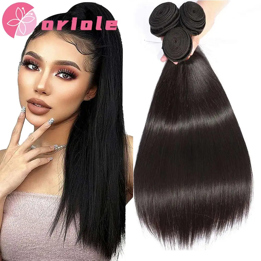 Peruvian Straight Human Hair Bundles - Natural Color